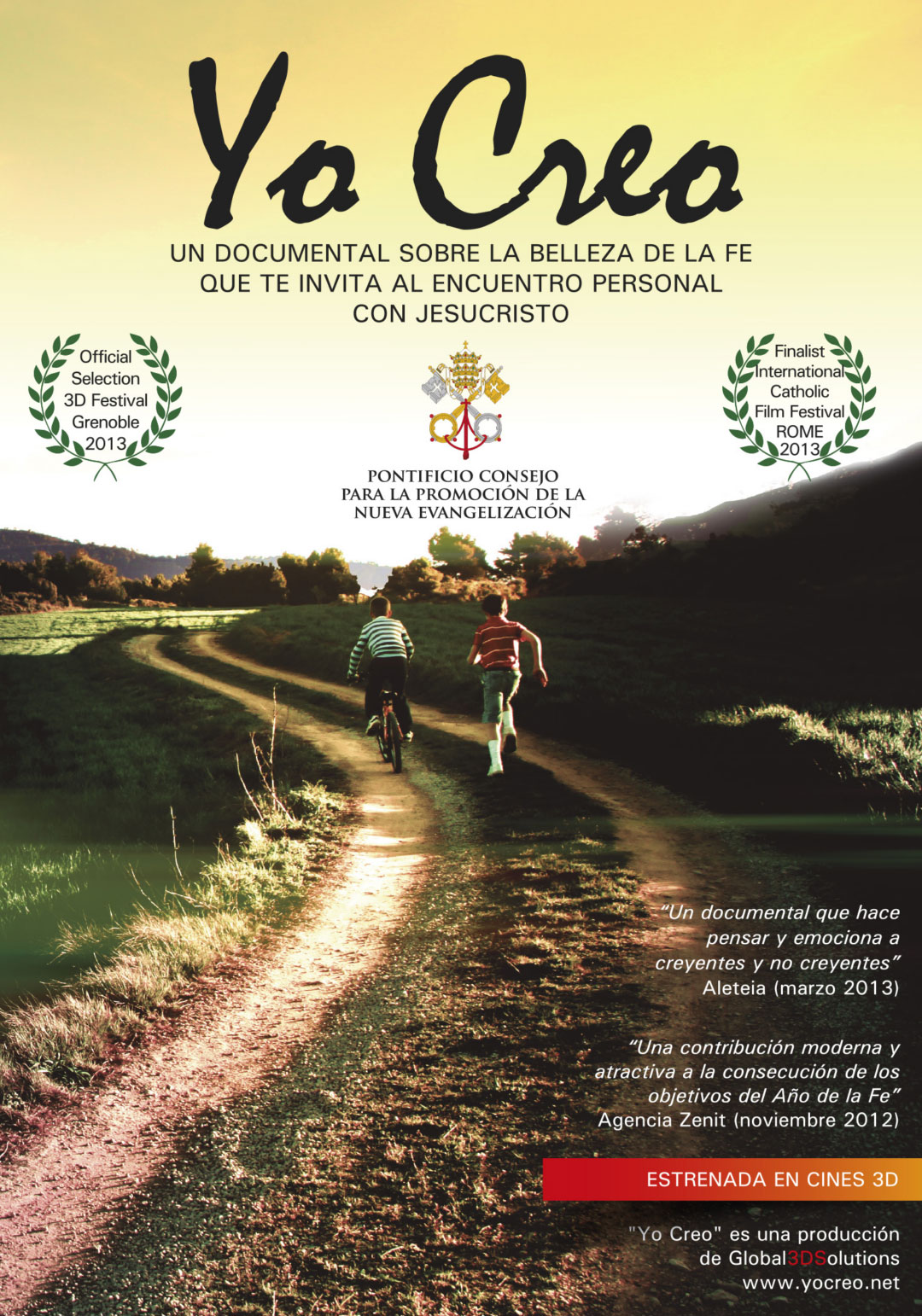 Cartel documental Yo Creo. Un documental sobre la belleza de la FE