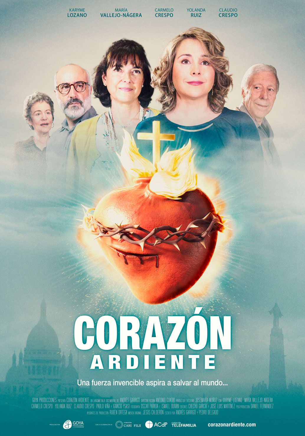 Cartel película documental Corazón Ardiente